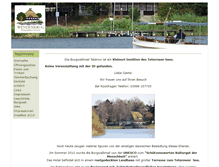 Tablet Screenshot of burgwall-teterow.de